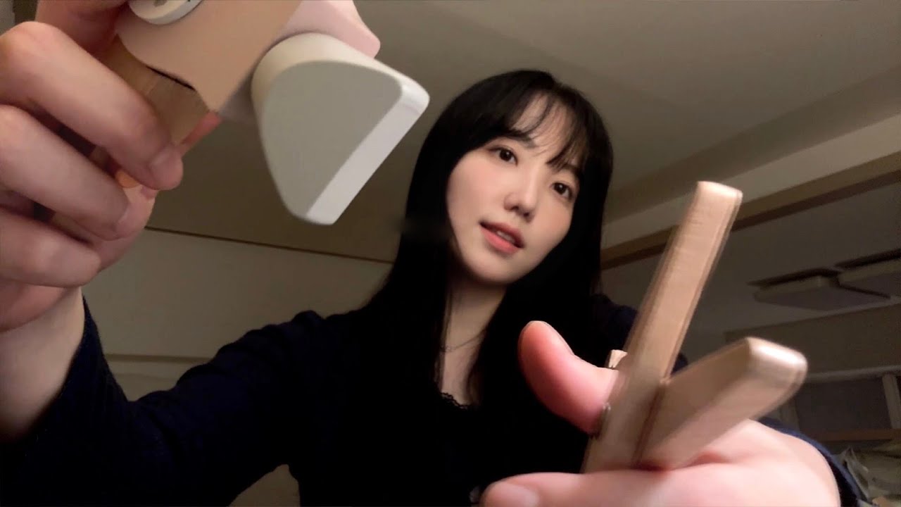 💈ASMR 나무 장난감 미용실 개업했셈알 ✂️l 빗질, 커트, 고데기, 드라이 ㅣ wooden toy hair shop ASMR 💈
