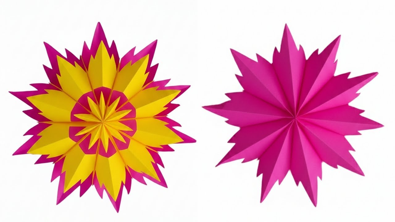 Amazing DIY 3D star homedecor... Snowflake...wintercraft