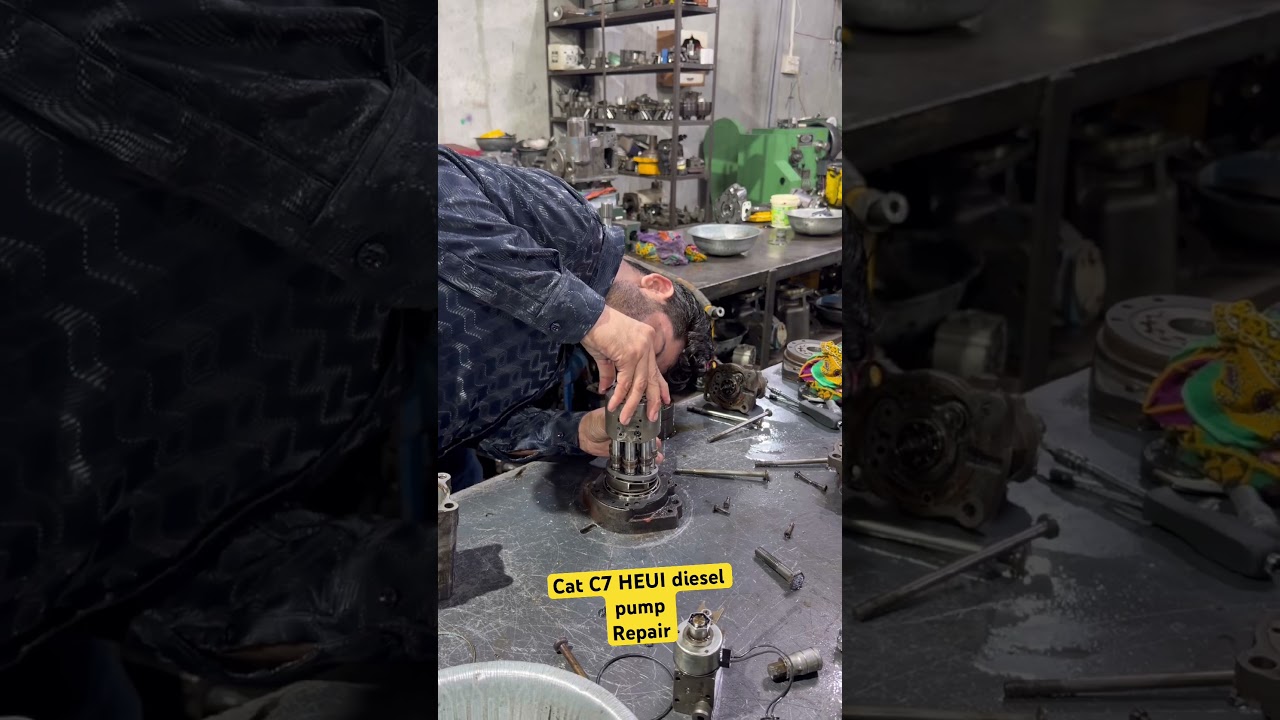 Cat grader 120K2 diesel pump repair 