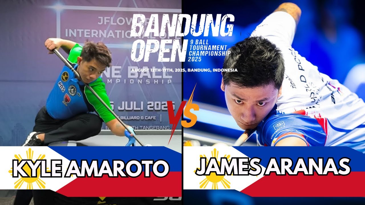 Kyle Amaroto vs James Aranas | FINAL | Bandung Open Championship 2025 #highlights #9ball