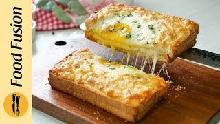 Crispy Egg Cheese Toast Recipe by Food Fusion