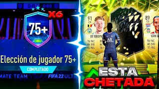 ABRO LA ELECCION DE JUGADOR DE 75+ FIFA 22 ¿VALE LA PENA