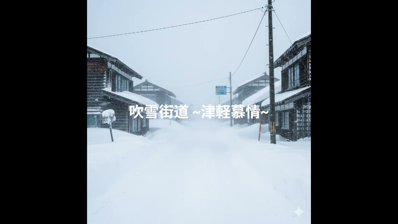 【最高に心地良い音楽】吹雪街道♪・・・音楽が大好きなあなたへ。心に染みるJ-POPをお届けします。三味線ソロイントロがフォークロック演歌へと爆発し、男性ボーカルは鋭く響きがあり、聞き応えがあります。
