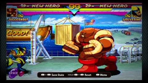 Marvel vs Capcom Collection: MSH Juggernaut Combos