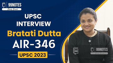 Bratati Dutta UPSC Topper 2023 Rank- 346 | UPSC Mock Interview 2023 | IAS Interview
