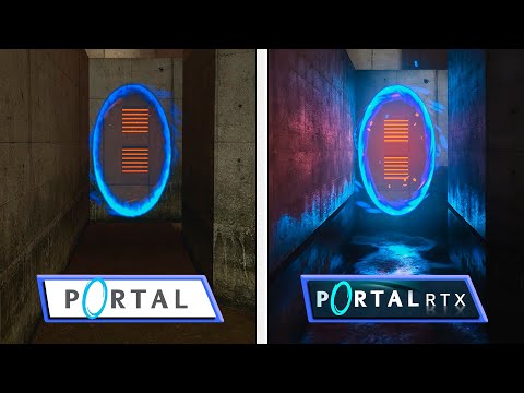 : PORTAL vs PORTAL RTX | Trailer Graphics Comparison | Nvidia RTX Remix