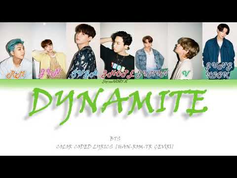 [Türkçe Altyazılı] BTS (방탄소년단) - DYNAMITE (Han- Rom- Türkçe Çeviri) Color Coded Lyrics