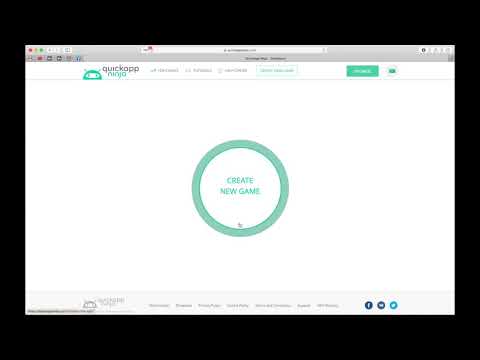 How to create first game in QuickAppNinja