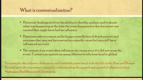 LEQ: Contextualization
