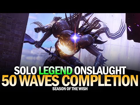 Solo Legend Onslaught - Full 50 Waves Completion (Midtown, Fallen) [Destiny 2]