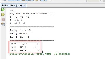 Ecuación de 3 incongitas  / 3x3  en java Netbeans