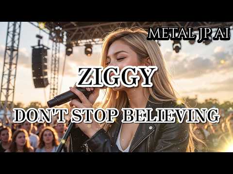 ZIGGY【DON'T STOP BELIEVING】AIメタル女子がカバーした　AI cover J-Rock