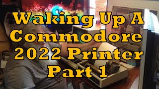 Commodore PET Vintage 2022 Tractor Feed Printer Woken Up! - 8032 CBM 2001 Dave Bradley - Episode 672