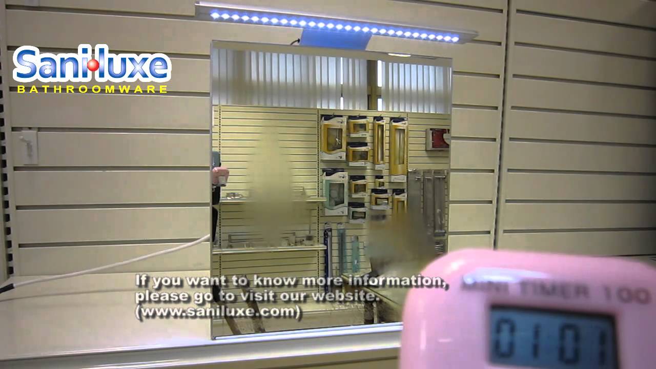 aluminium bathroom mirror cabinet with demister function 