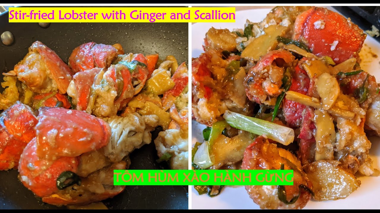 phuong kitchen – [Vivu's kitchen]-Ep2- Stir-fried lobster with ginger and scallion- Tôm hùm xào hành gừng ngon nức nở