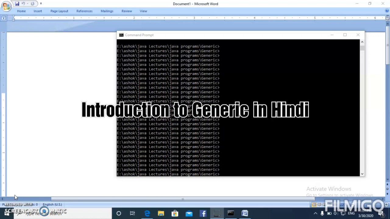 Introduction to Generic in Hindi | java code - YouTube