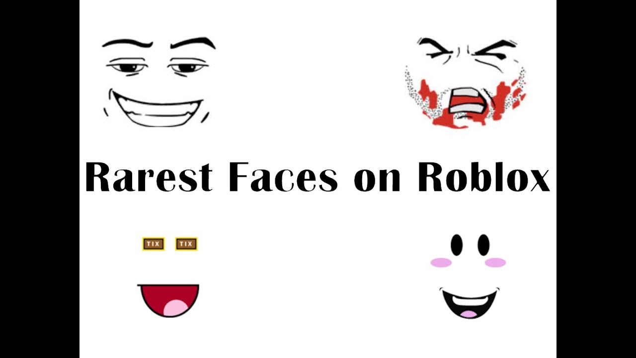 Rarest Offsale Faces On Roblox Youtube