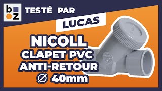 Clapet anti-retour PVC - diamètre 50 mm NICOLL