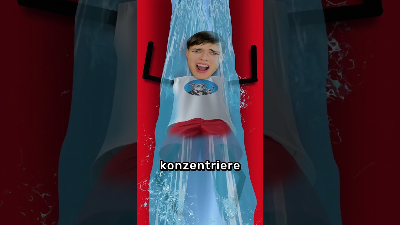 In einer Wasserrutsche feststecken 😨