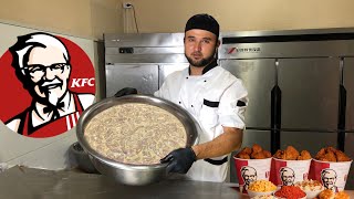 Making KFC Hot Chicken Tender and Best Uyghur Soup | UZBEK STREET FOOD |