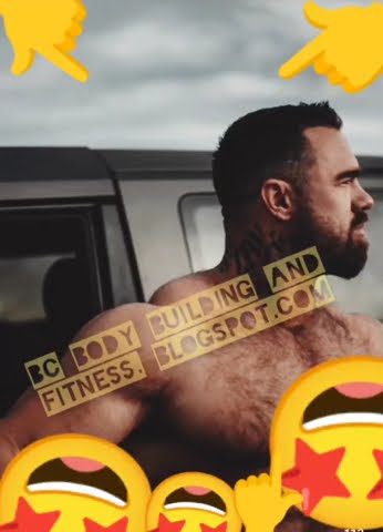 muscular shirtless male bodybuilder Rick Sutherland Hairy Muscle Man