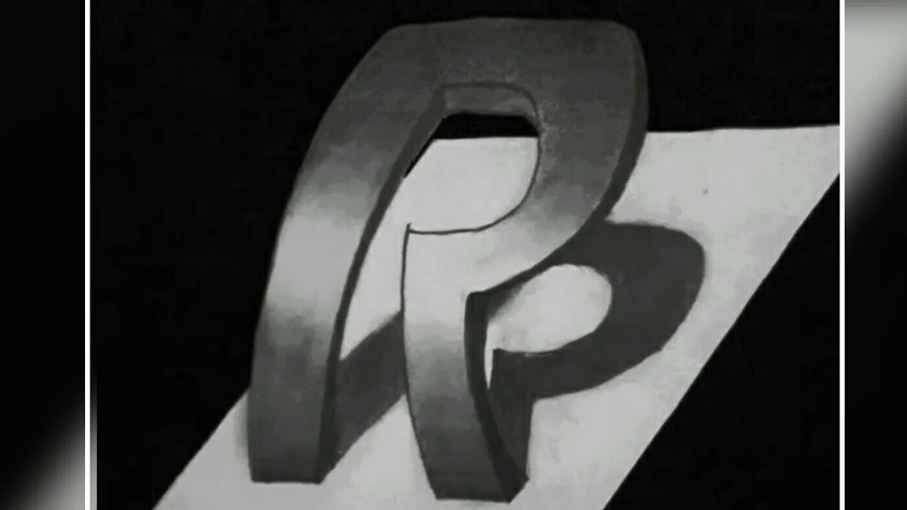 How to draw 3D letter 