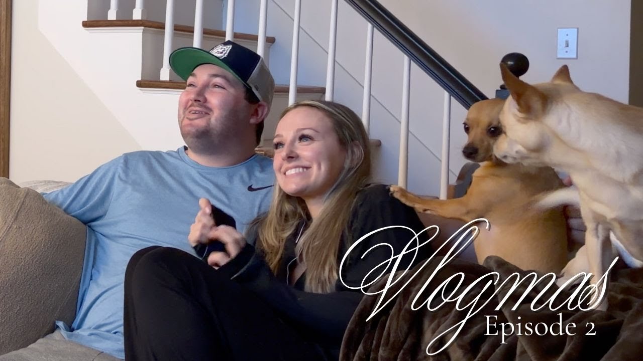 Vlogmas- Episode 2... Reaction to our wedding video ll Amanda Louise