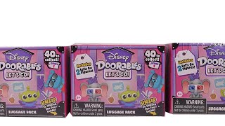 Disney Doorables Let's Go Luggage Pack Blind Boxes Unboxing Review