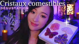 ASMR 💎 Dégustation de cristaux comestibles 😍 C'est trop satisfaisant !