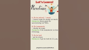 Let learn Routine | Reading and Listening #EnglishForBeginners #LearnEnglishAtHome #StudyWithMeow