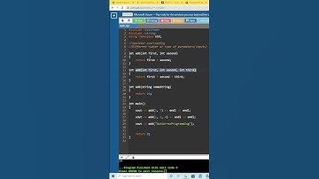 Function Overloading #shorts #programming #overloading #polymorphism