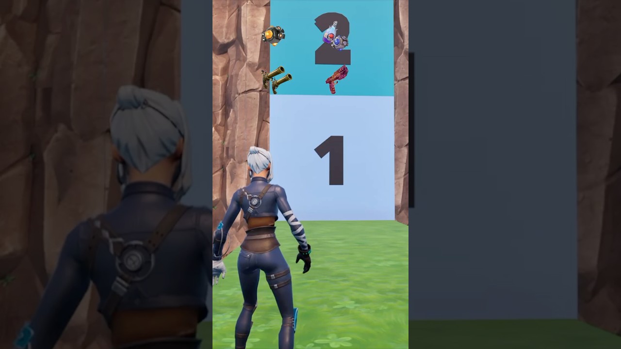 どの武器が高く飛べる?Which weapon can make you fly the highest?#fortnite#フォートナイト#shorts