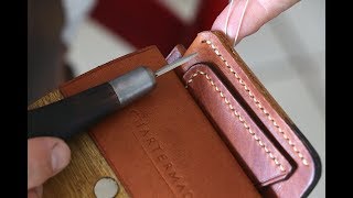 How to: Hand stitching leather with traditional saddle stitch