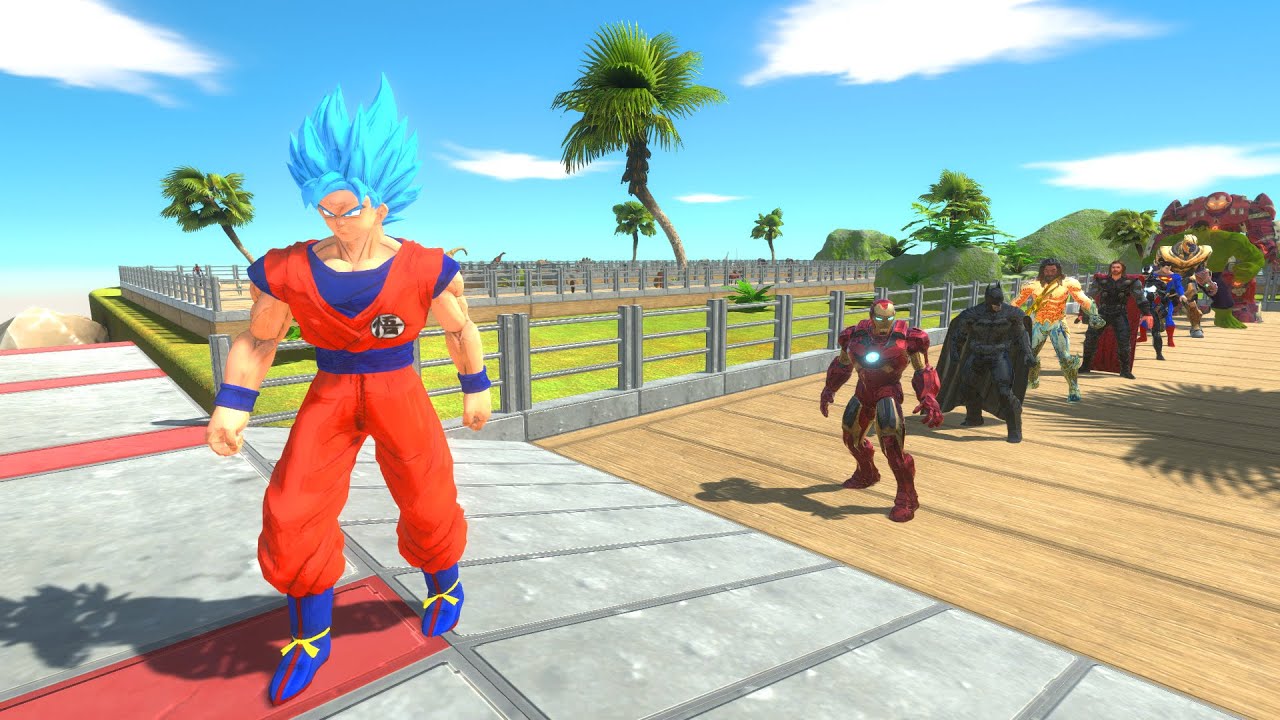 SONGOKU SUPER SAIYAN OASIS DEATH RUN - Animal Revolt Battle Simulator