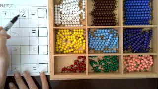 Montessori Bead Bar Subtraction Lesson