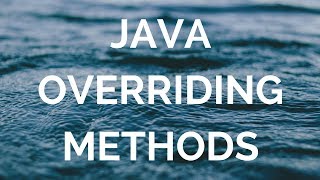 java override method  (manohar academy)