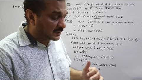 Partial Derivative-Differentiability of Functions of Two Variables (lecture-7)