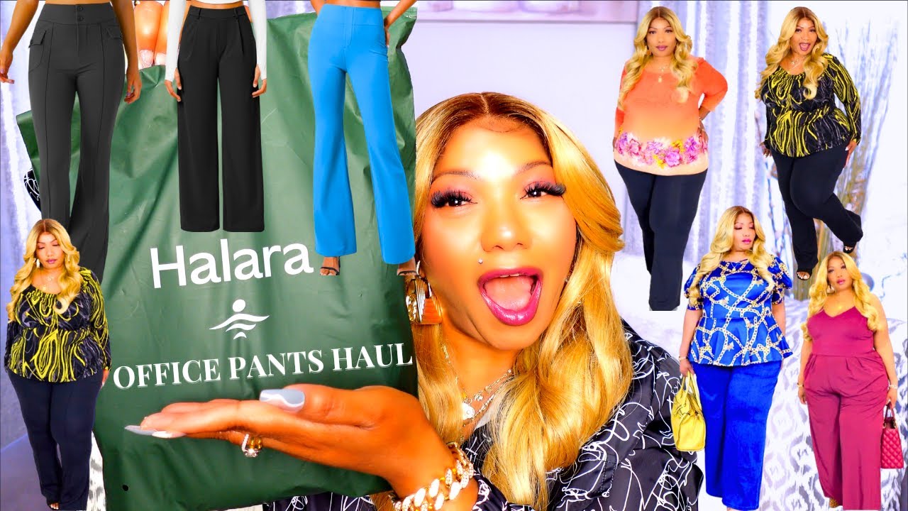 PLUS-SIZE OFFICE/WORK PANTS | HALARA TRY-ON HAUL
