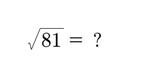 99% failed this ! | √(81) = ±9 ? | Nice Math controversial problem