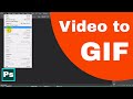 How to make a GIF Image from video Using Photoshop | Video Tutorial