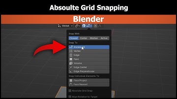 Blender: Absoulte Grid Snapping #blender3d #blender3d