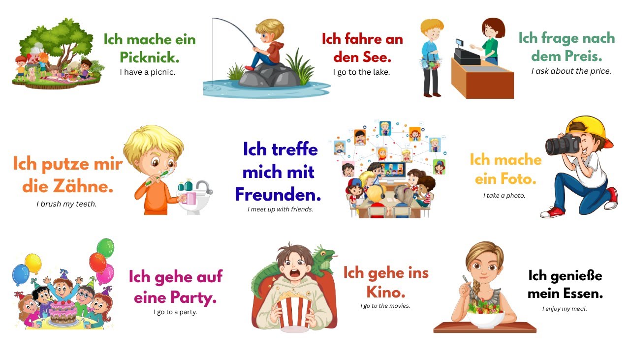 50 Daily German Phrases for Beginners (2)🇩🇪 / A1-A2 - YouTube