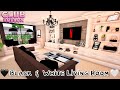 Cosy black  white living room   speed build  club roblox
