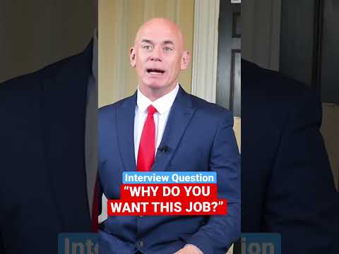 HOW TO ANSWER: “WHY DO YOU WANT THIS JOB?” INTERVIEW QUESTION #shorts