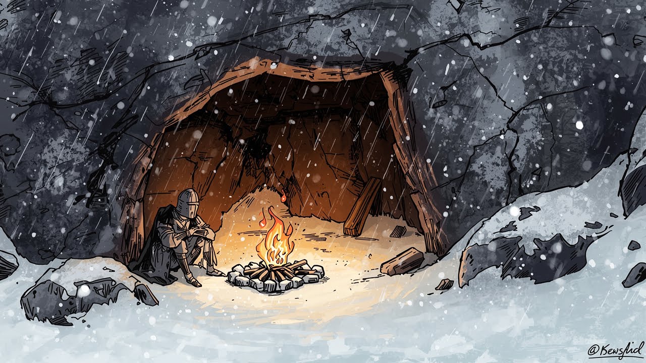 Medieval Ambient Music for Deep Focus | A Lone Knight Sheltering from the Winter Storm