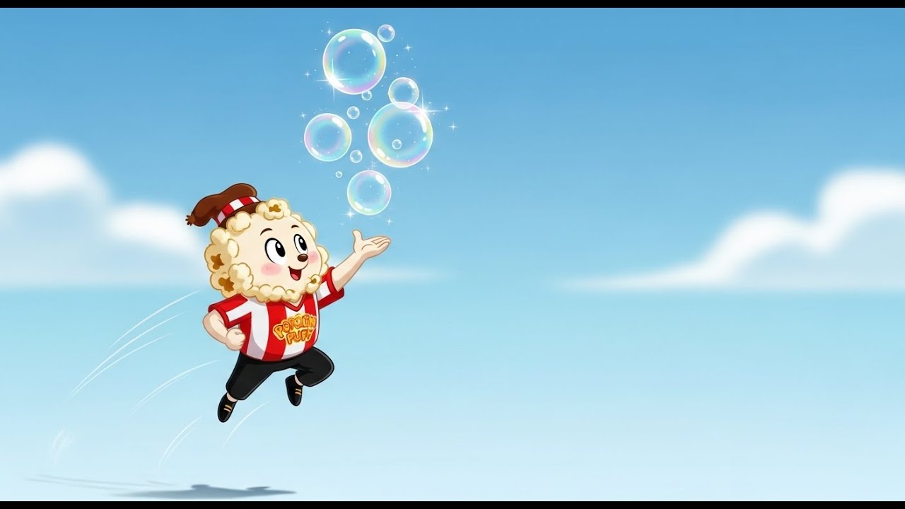 Popcorn Puff Goes Up and Up | Fun and Educational Kids Song - YouTube