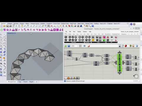 Origami form fractal example