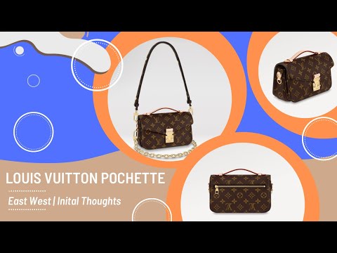 Unboxing! Louis Vuitton Pochette Metis East West:Weight, Size, Mod  Shot.Pochette Felicie Comparison 