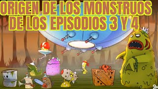 Origen de todos los monstruos de los episodios 3 y 4 de Swamp Attack