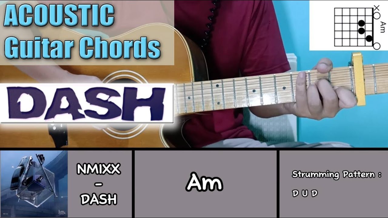 NMIXX Dash Guitar Chords Tutorial Guitar Cover YouTube